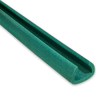 180 Metres (90 Strips) Of 'U-Channel' Foam Edge Guards Protectors 25-35mm x 2M Lengths - Jiffy Ocean Green U35